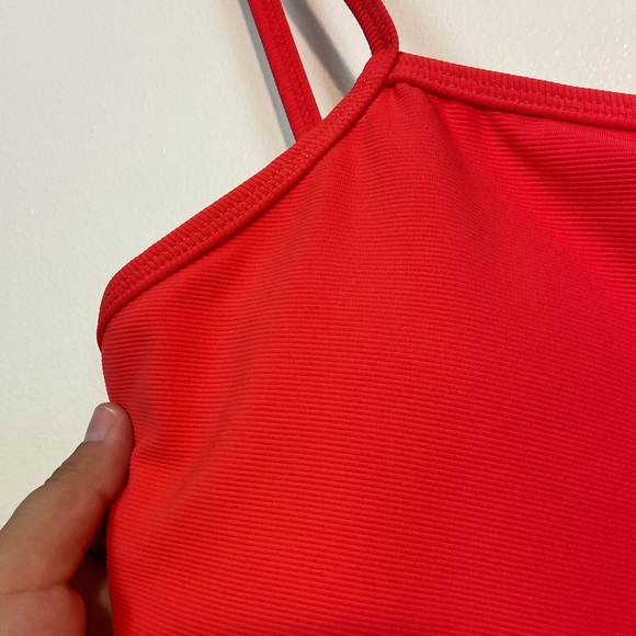 NWOT WILO THE LABEL HOT PINK RIBBED ONE PIECE SWIMSUIT - Picture 6 of 10